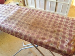Old ironing board cover