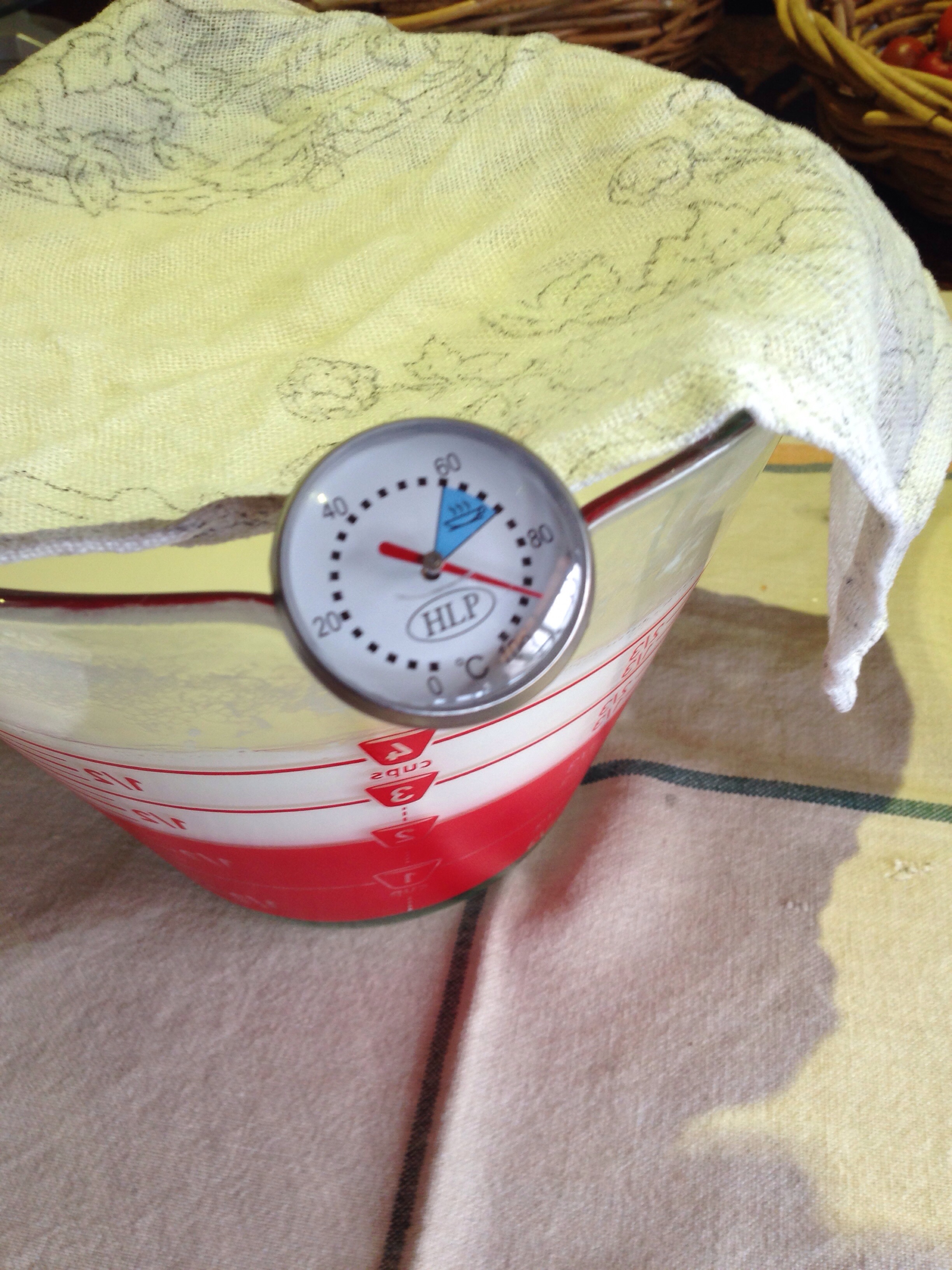 Heated to 90 degrees.