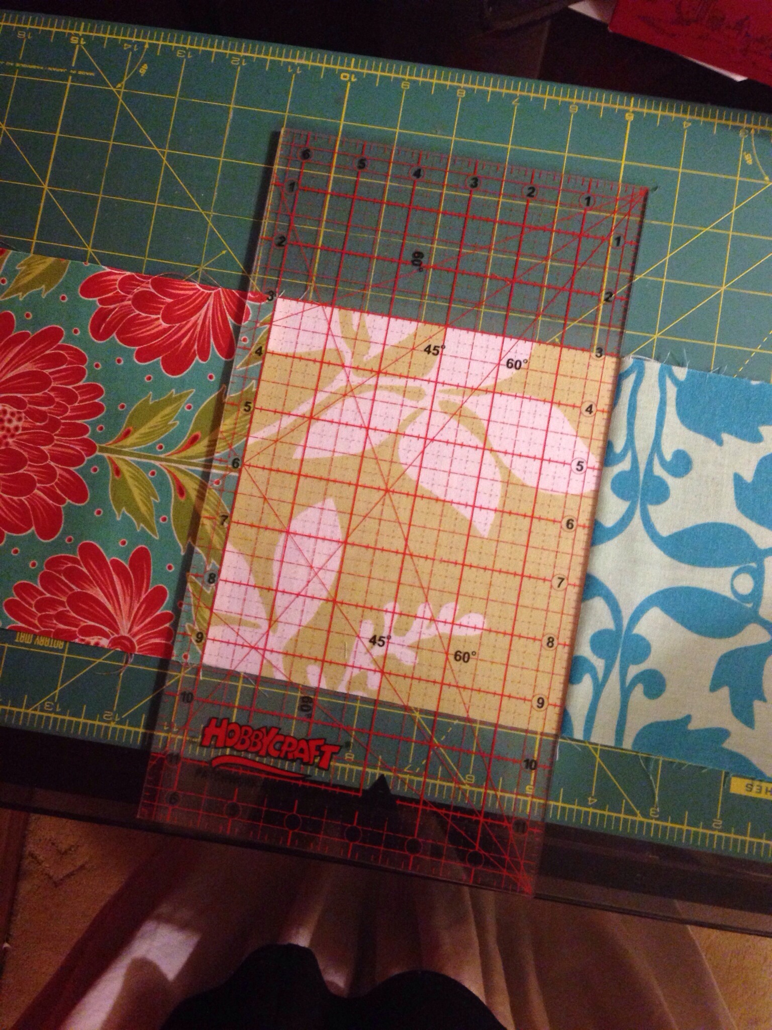 Squaring up the middle square.