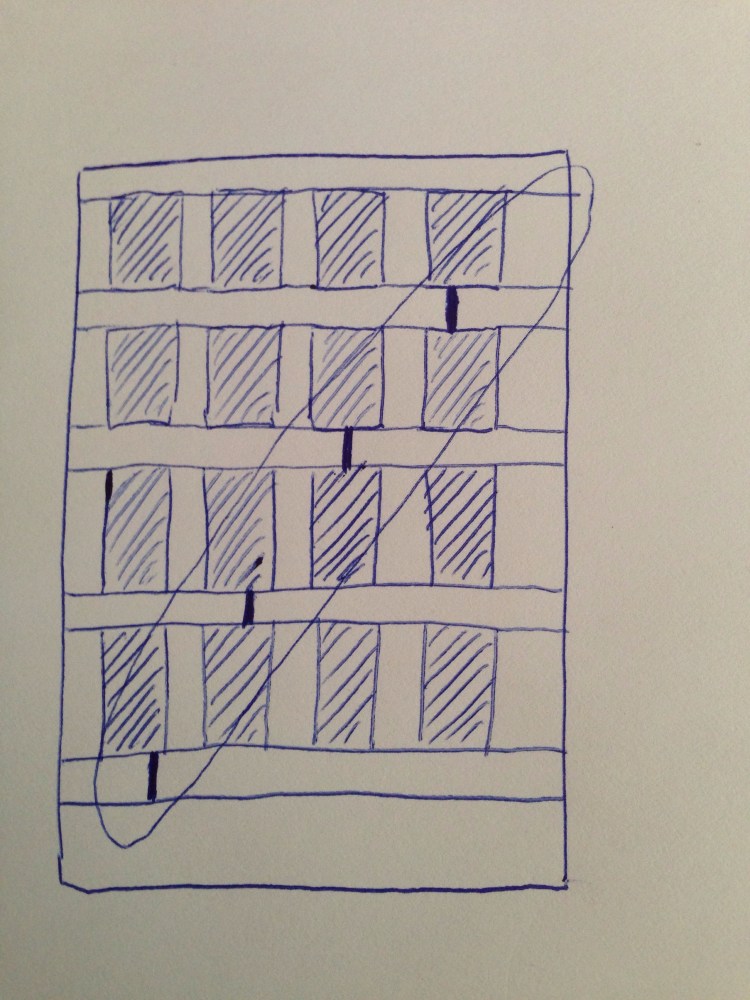 I didn't want to have an obvious diagonal line of seams in my sashing.