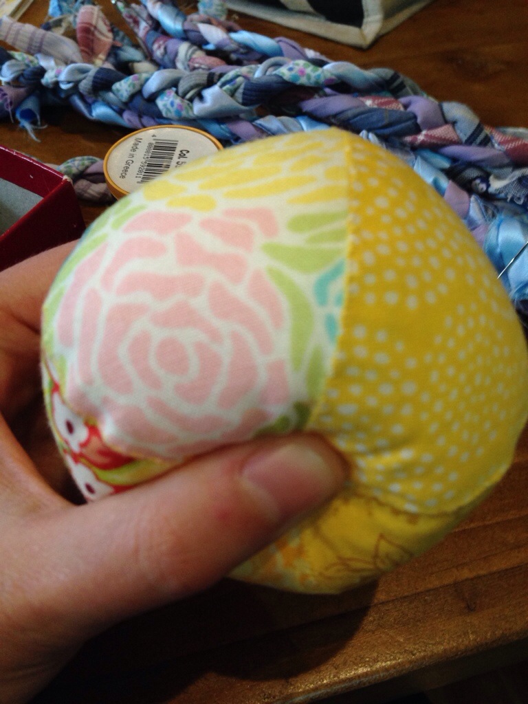 Still a fair bit of give when I squish it.