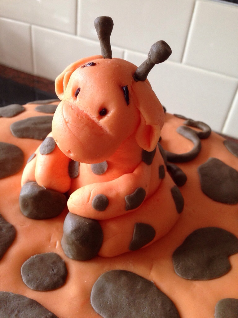 Cute fondant giraffe