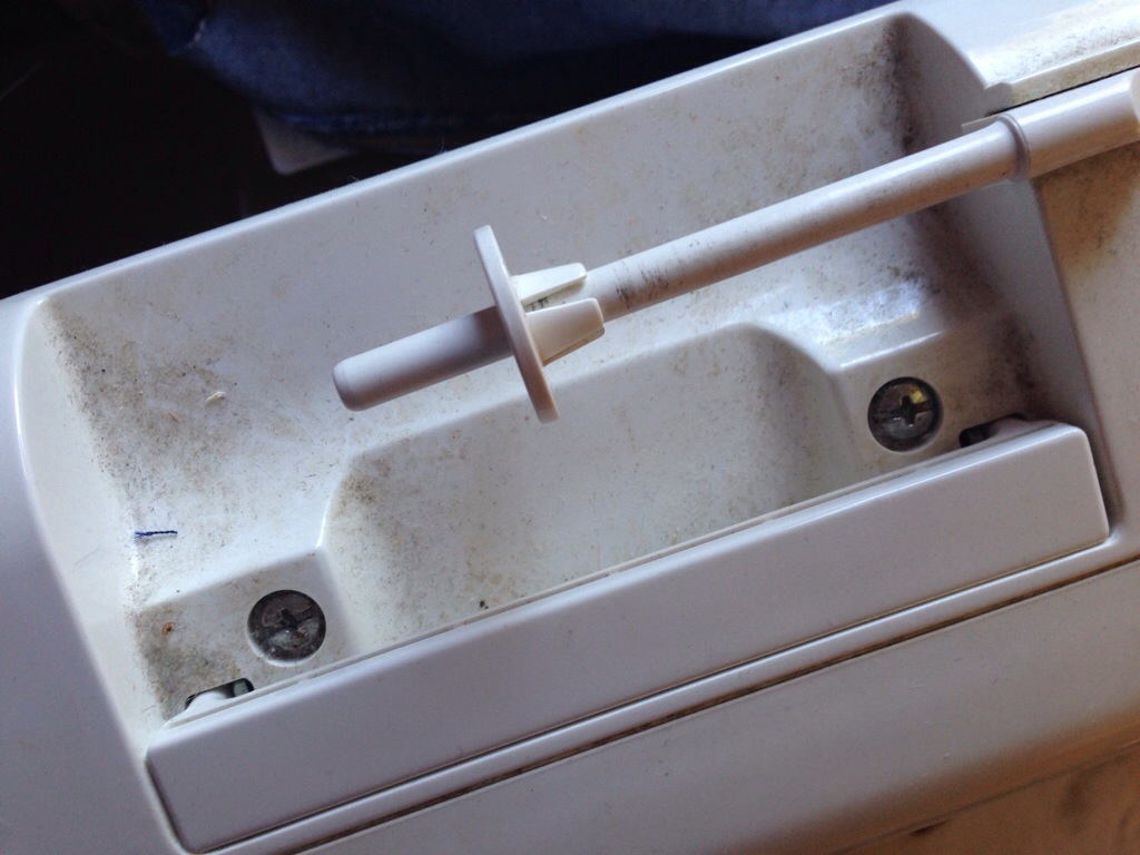 Dust on thread holder