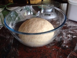 Dough doubled in size