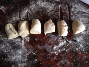 Cut dough into six pieces