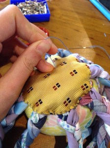 Bottom of the octopus covering the legs