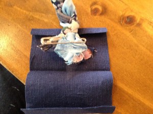 Plait on top of the unfolded bootie