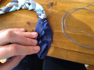 Left hand side folded