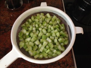 Diced celery