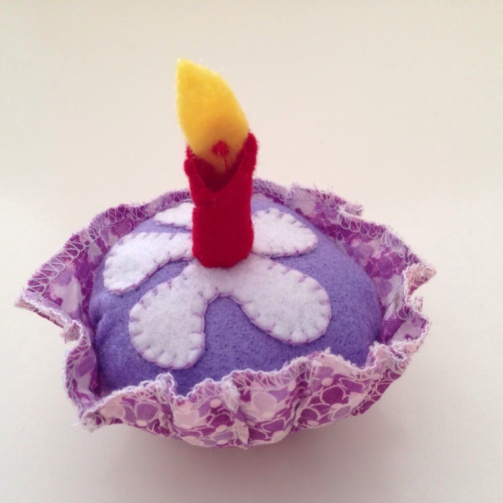 Felt birthday candle