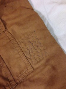 Quilting on patch complete