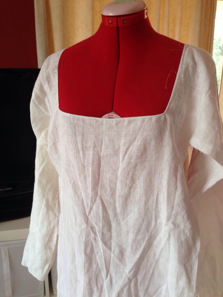 Chemise on the dress dummy