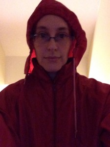 Rain slicker plus ski pants!