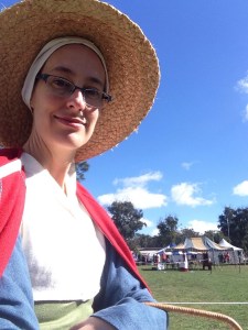 Me, with the market behind