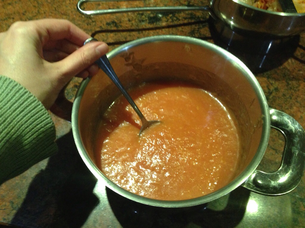 Finished sauce.