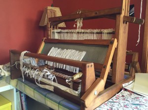 Four shaft loom on my craft table