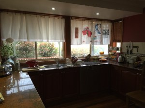 Kitchen curtains wide view